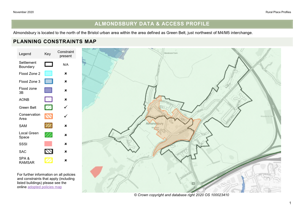 Almondsbury Data & Access Profile