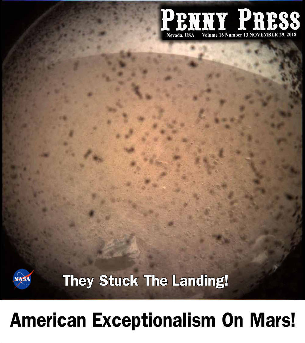 American Exceptionalism on Mars! the PENNY PRESS,NOVEMBER 29, 2018 PAGE 2