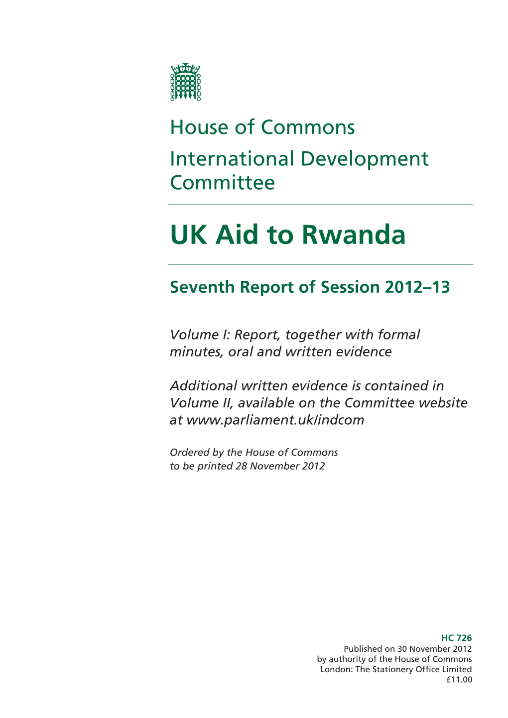 UK Aid to Rwanda