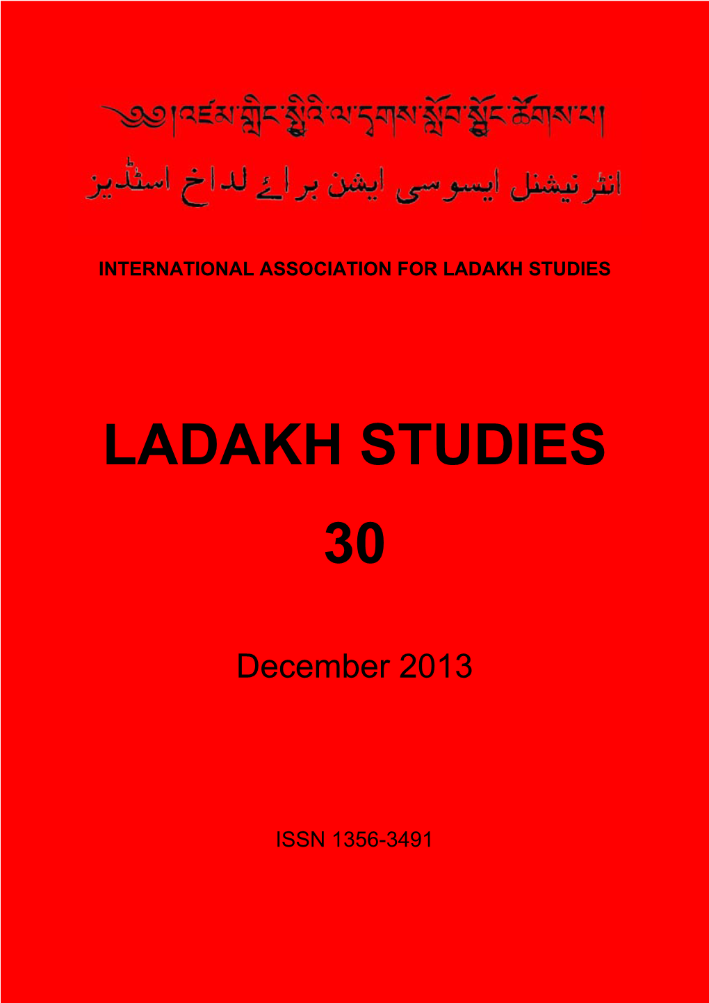 Ladakh Studies 30