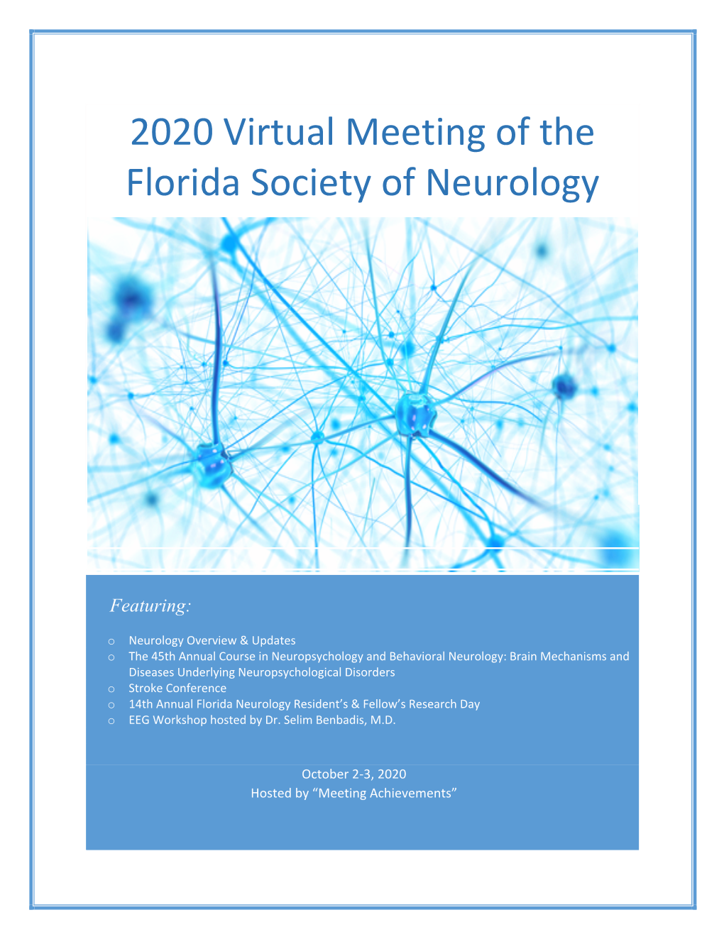 2020 Virtual Meeting of the Florida Society of Neurology