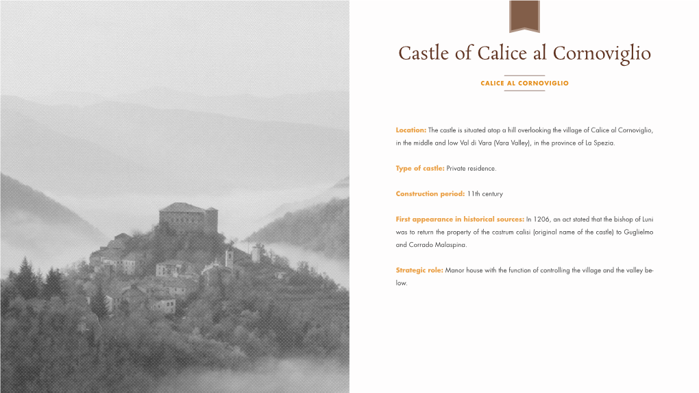 Castle of Calice Al Cornoviglio