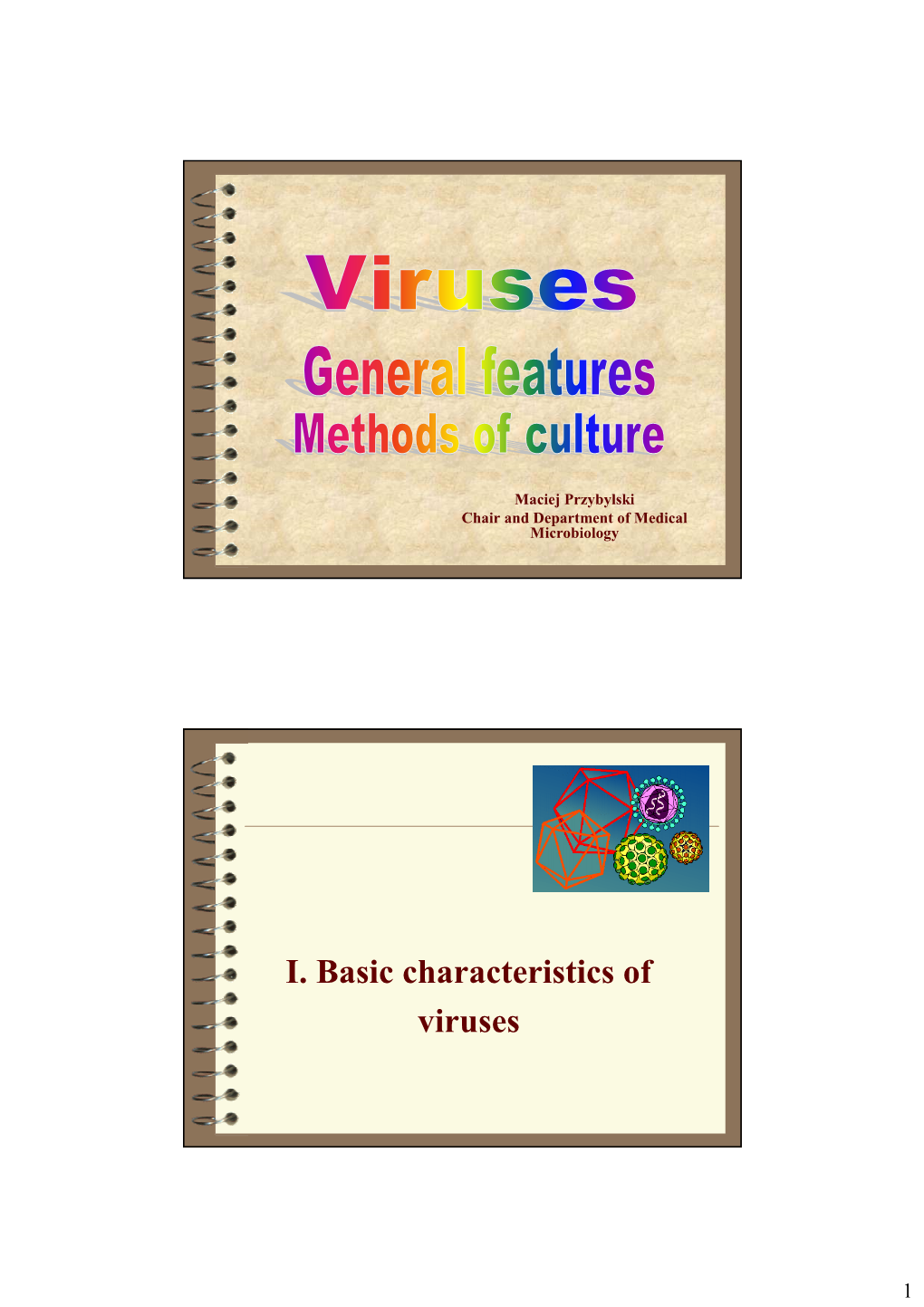 I. Basic Characteristics of Viruses