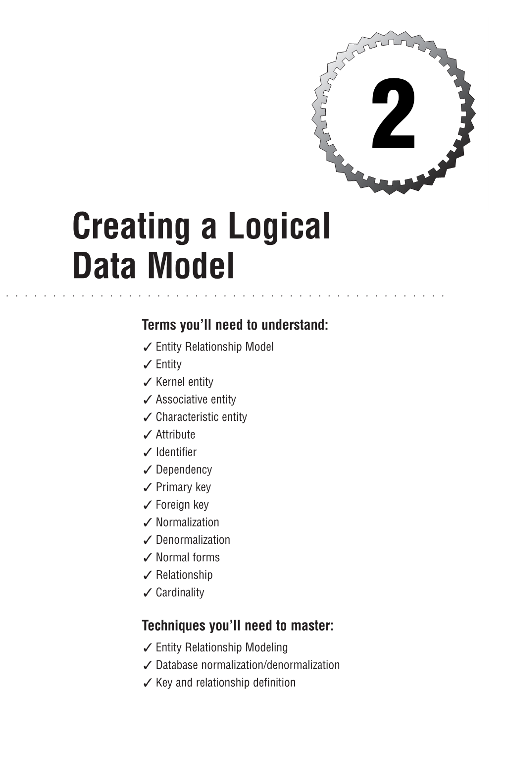 Creating a Logical Data Model