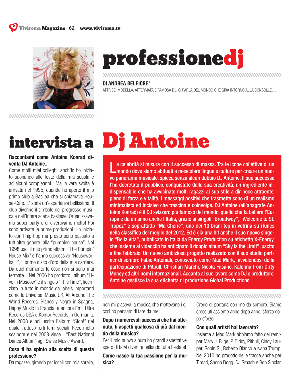 Dj Antoine Raccontami Come Antoine Konrad Di- Venta DJ Antoine