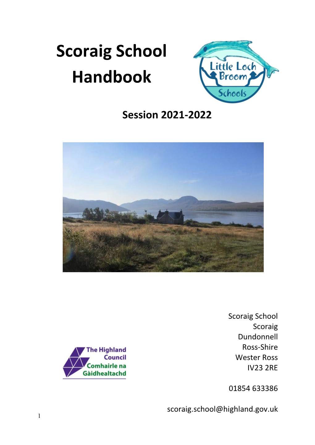 Scoraig School Handbook