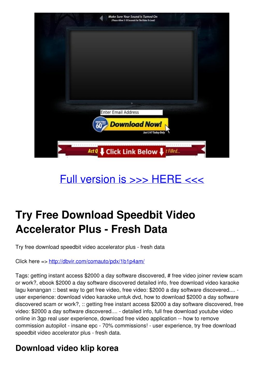 Try Free Download Speedbit Video Accelerator Plus - Fresh Data