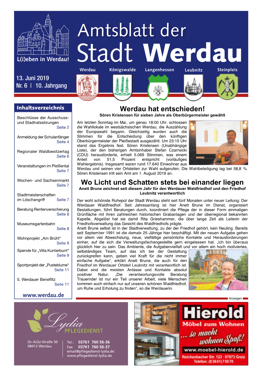 Amtsblatt Der Stadt Werdau Werdau Königswalde Langenhessen Leubnitz Steinpleis 13