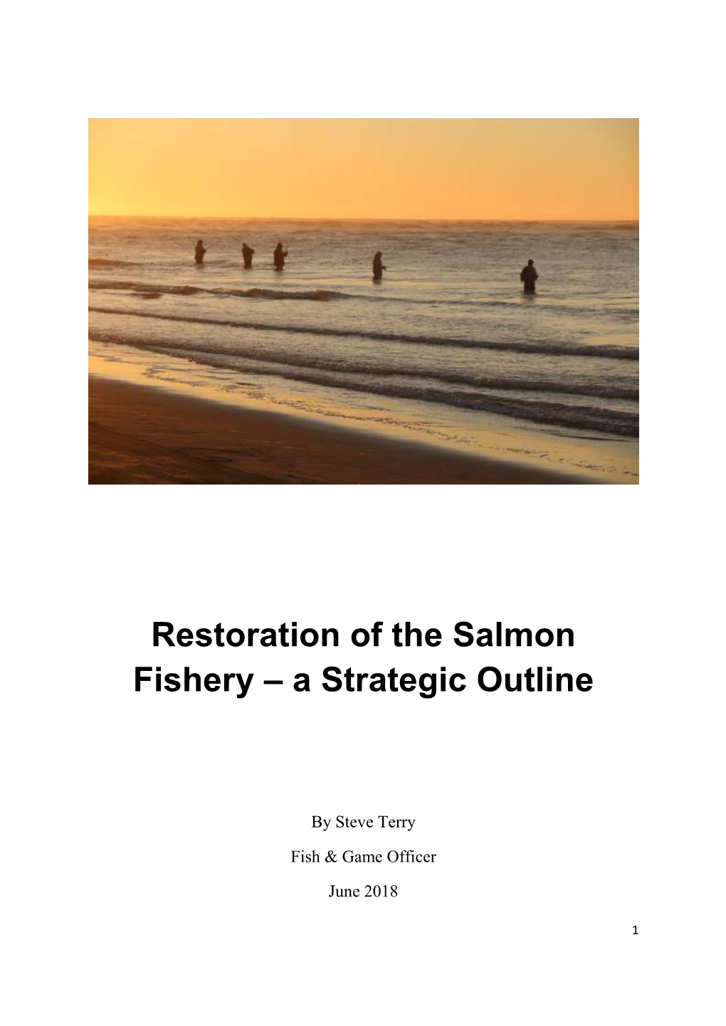 Restoration of the Salmon Fishery – a Strategic Outline