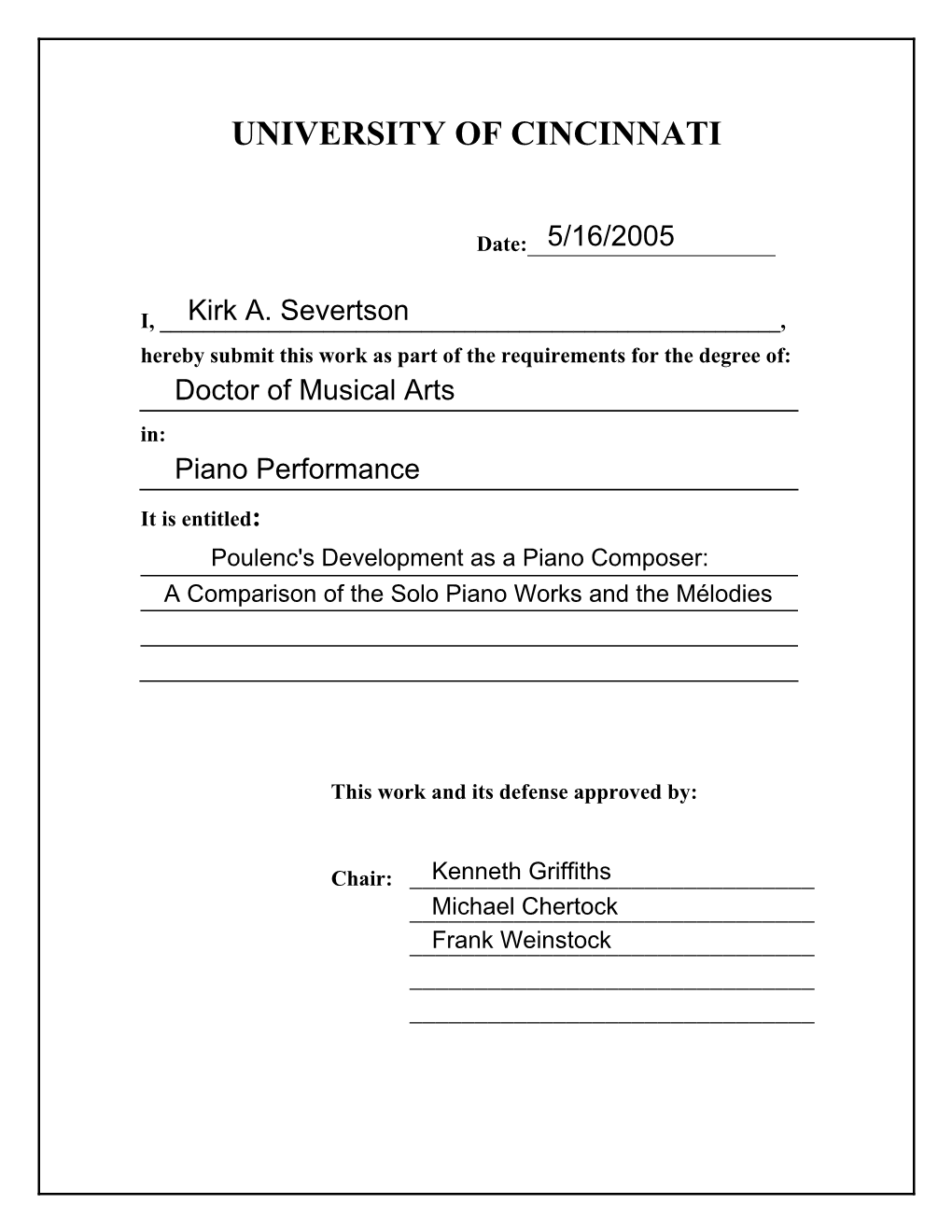 Poulenc's Development As a Piano Composer