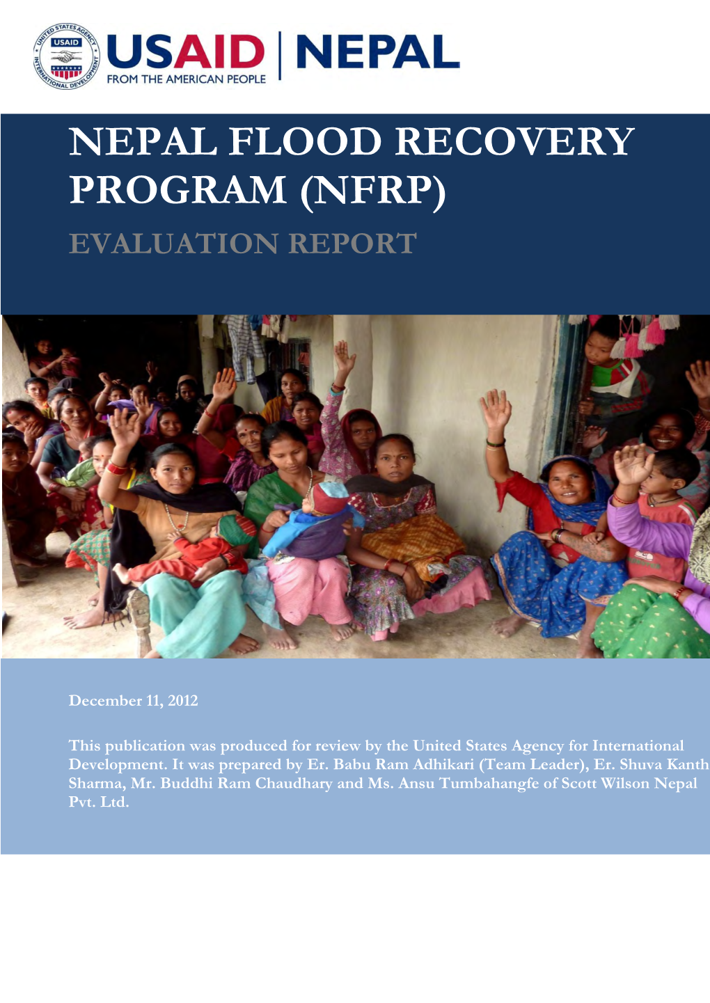 Nepal Flood Recovery Program