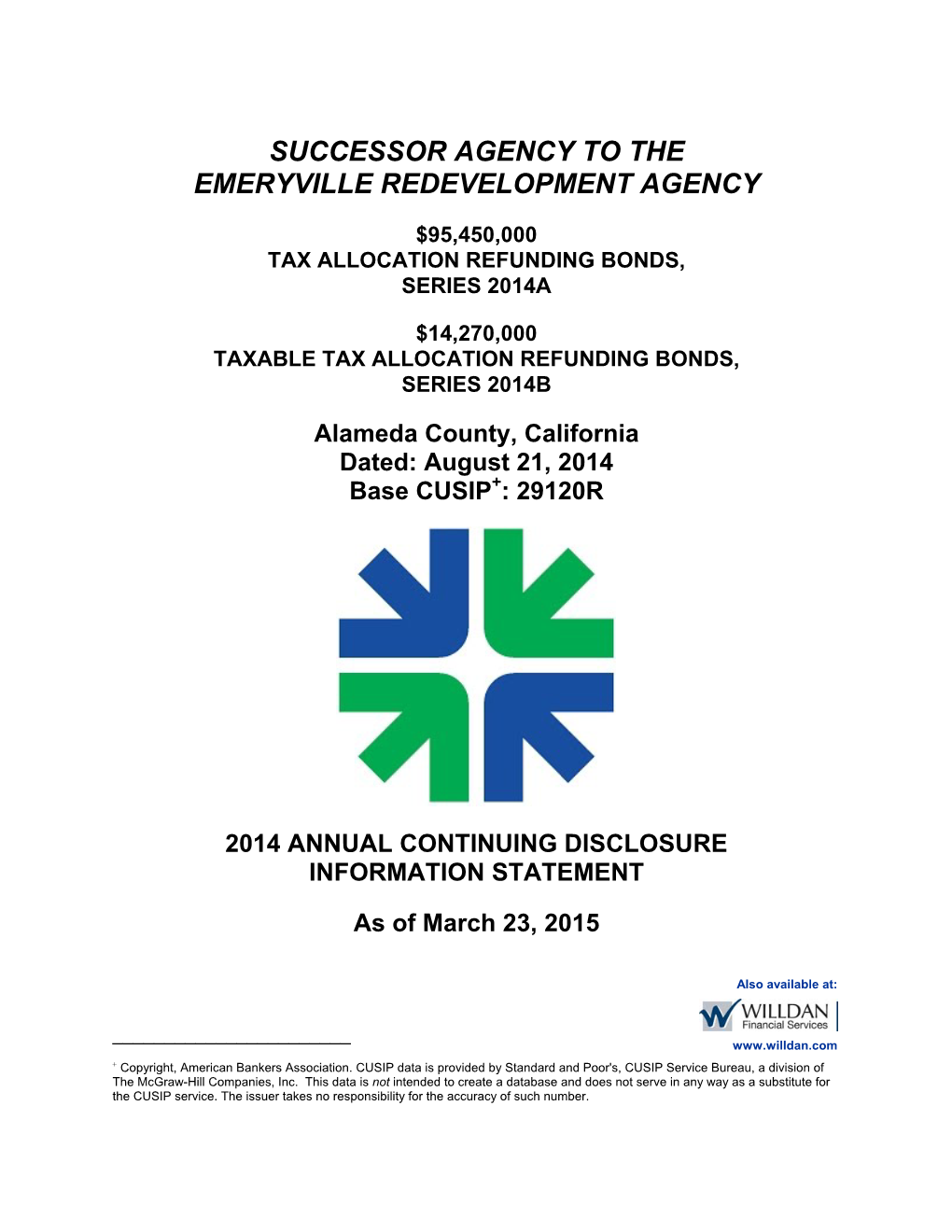 Successor Agency to the Emeryville Redevelopment Agency