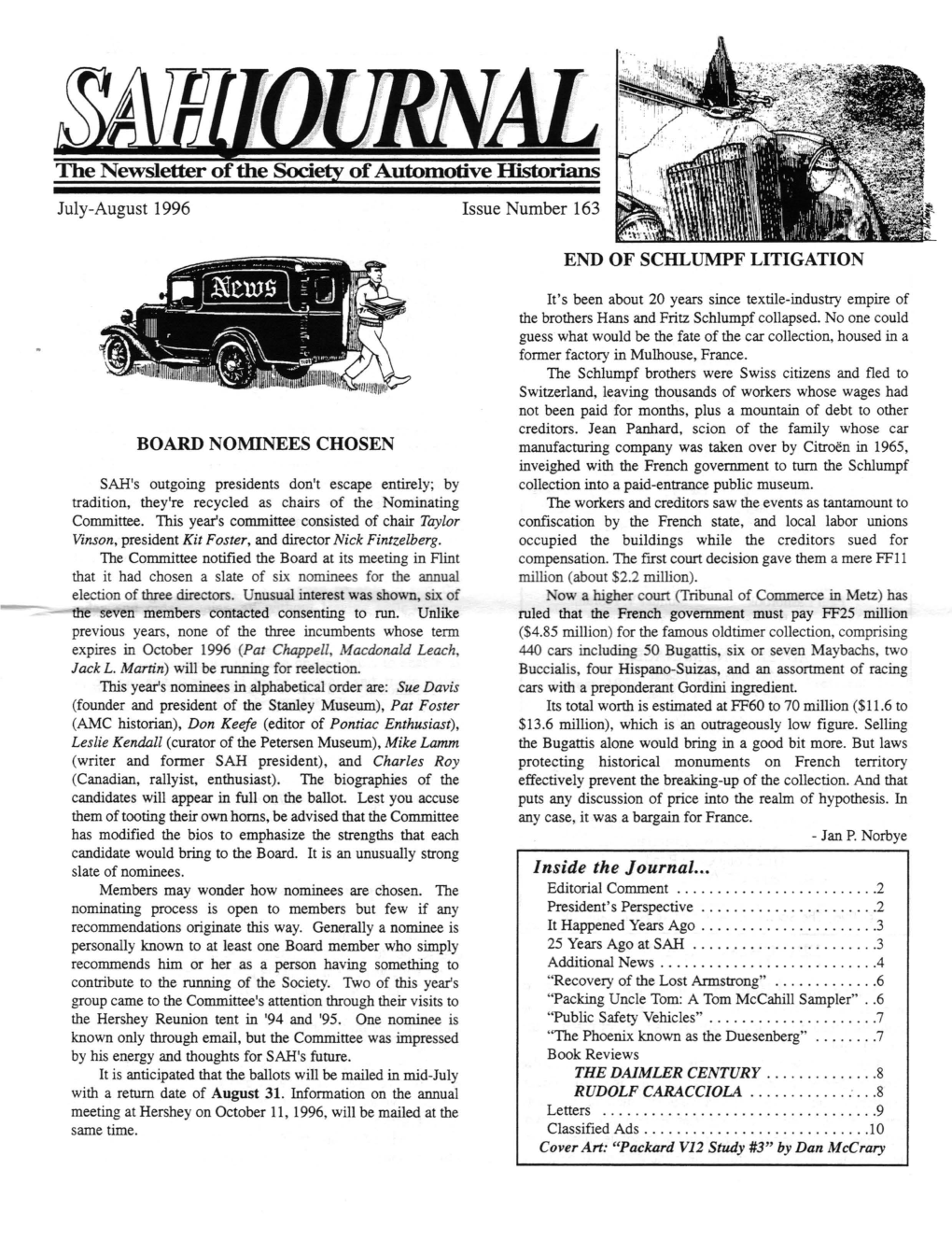 The Newsletter of the Society of Automotive Historians