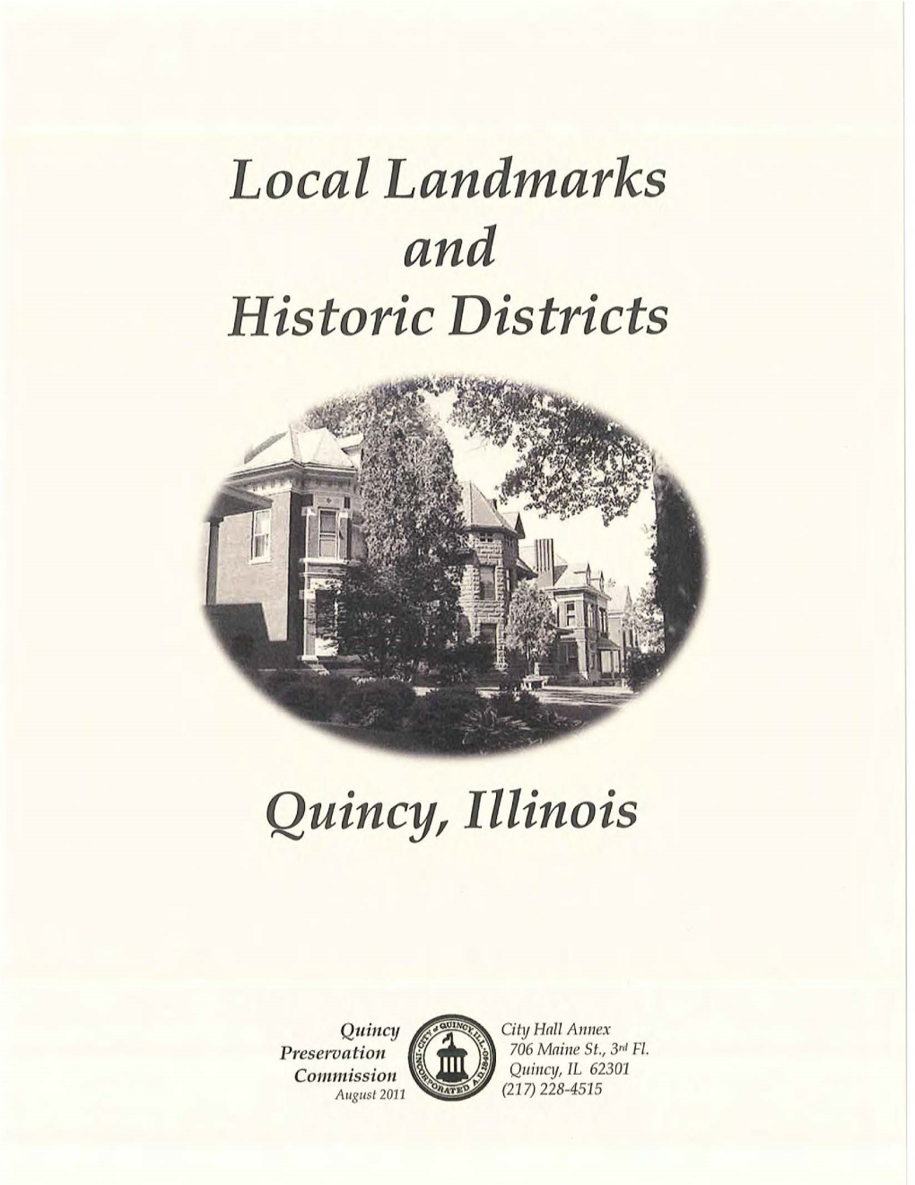 Local Landmarks and Historic Districts Quincy, Illinois