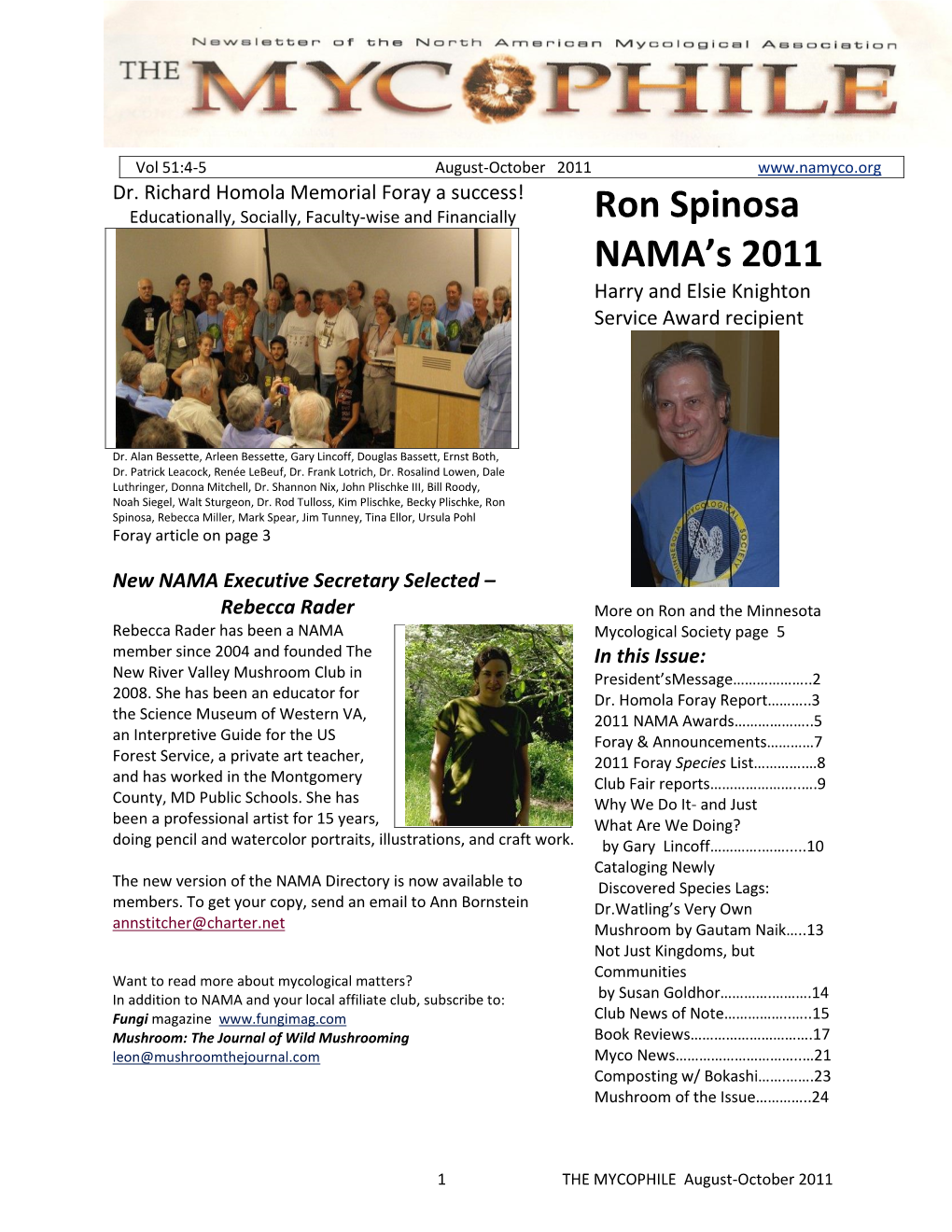 Ron Spinosa NAMA's 2011