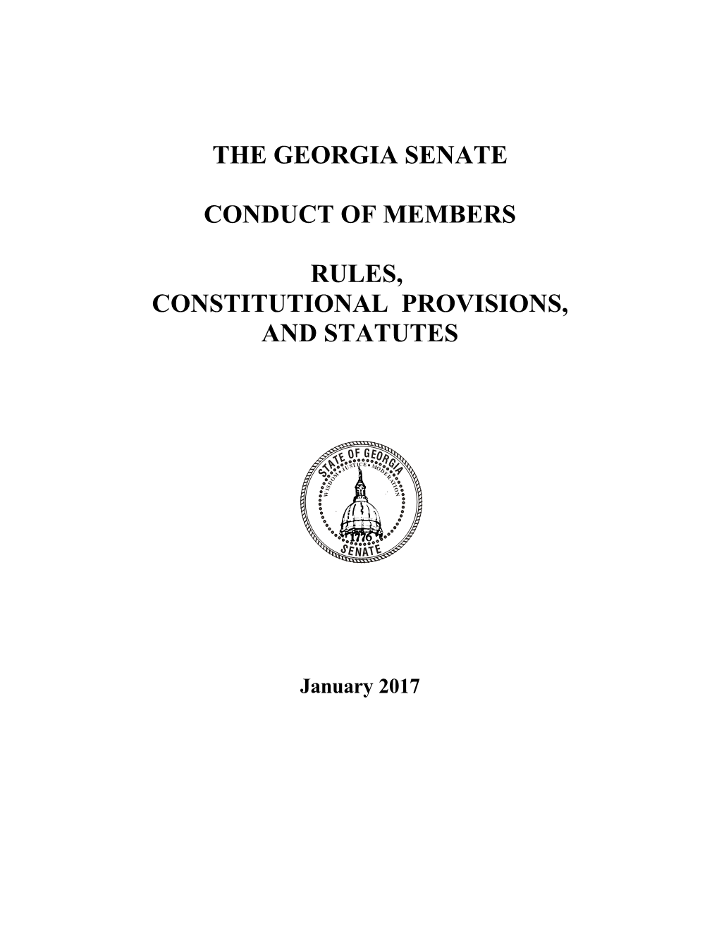 Senate Rules of Conduct