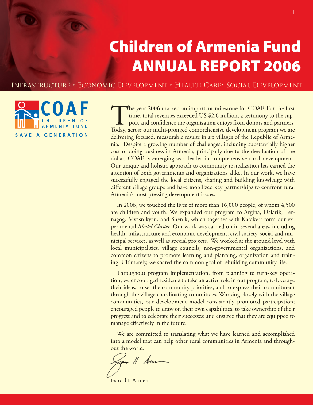 Coaf 2006 Annual Report