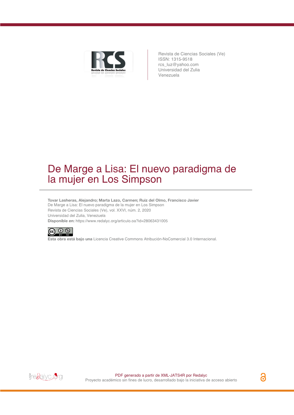 De Marge a Lisa: El Nuevo Paradigma De La Mujer En Los Simpson