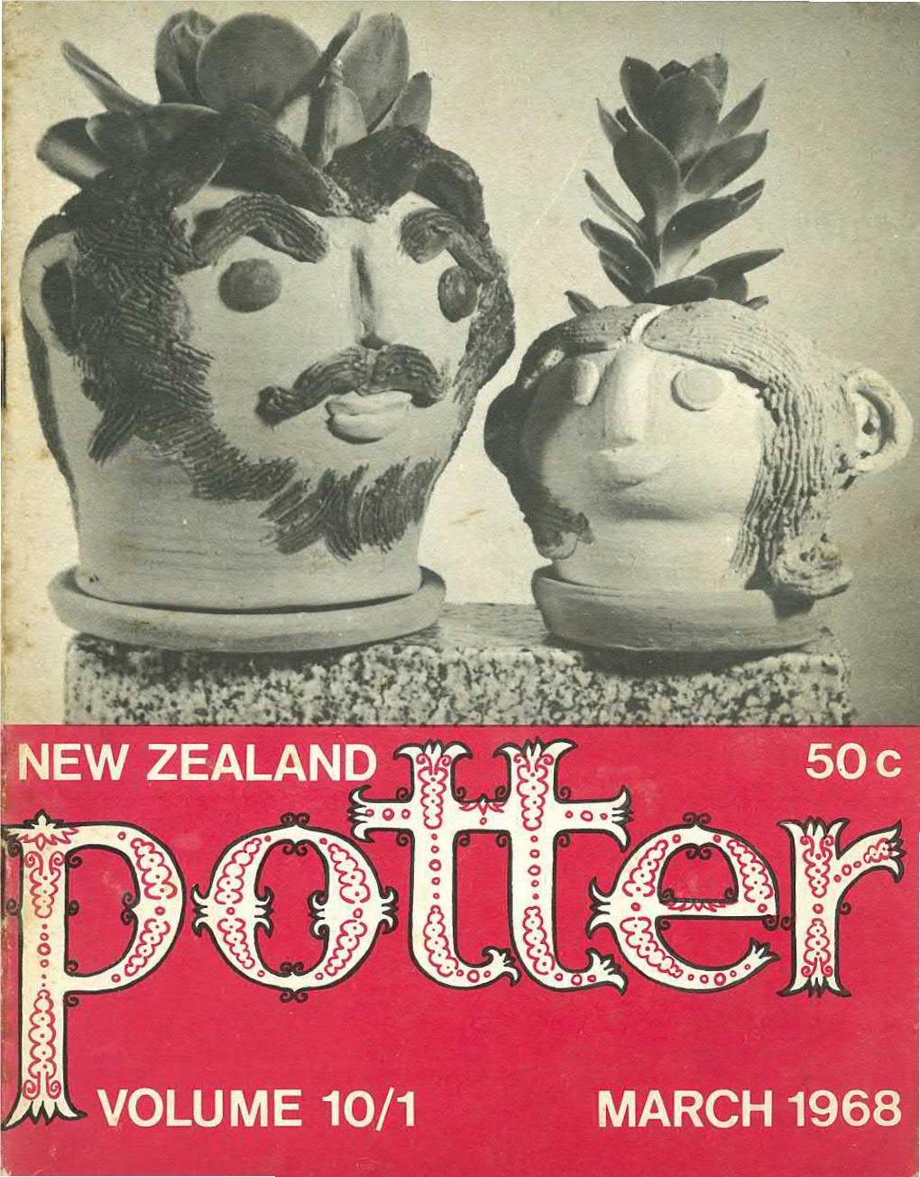 New Zealand Potter Volume 10 Number 1, April 1968