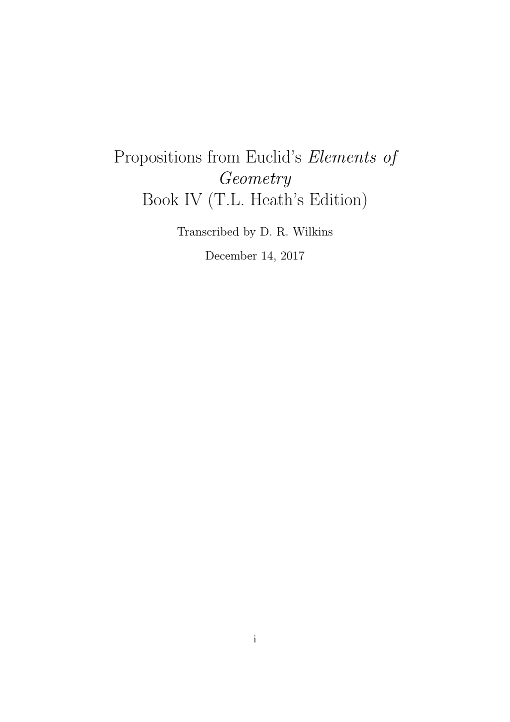 Euclid, Book IV