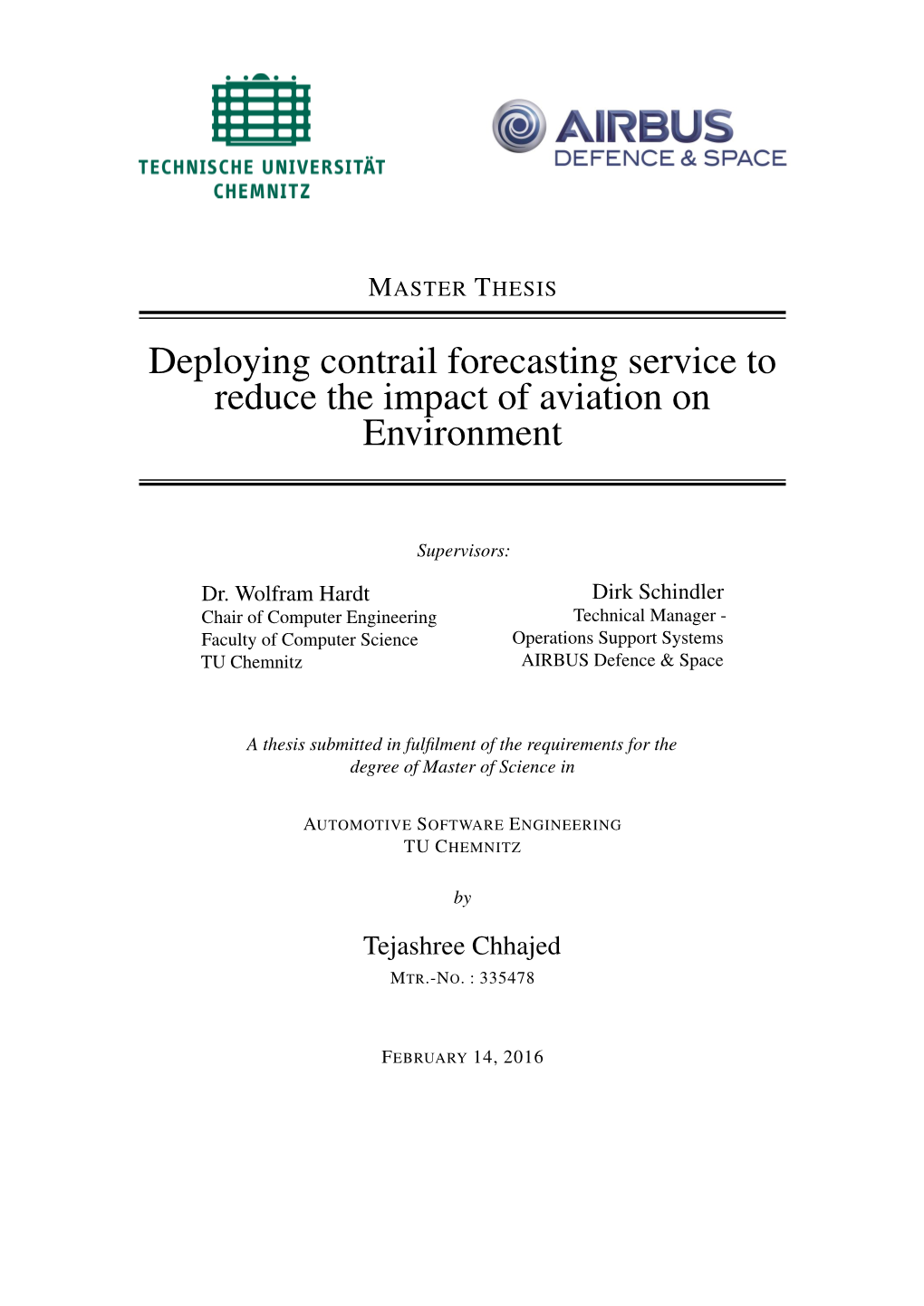 Deploying Contrail Forecasting Service to Reduce the Impact of Aviation on Environment
