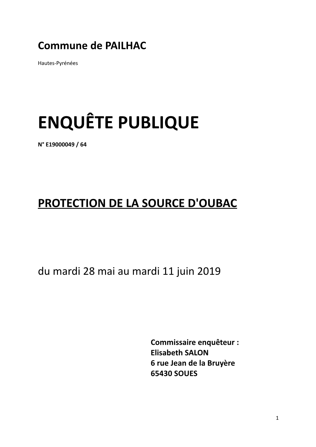 Enquête Publique