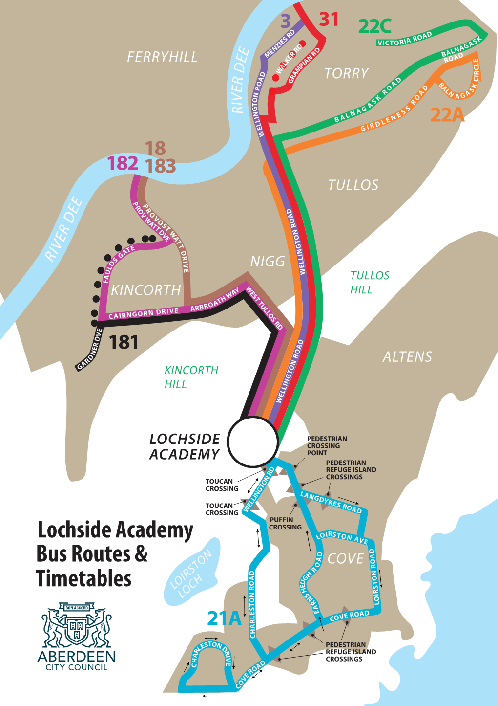 Lochside Academy Bus Routes & Timetables