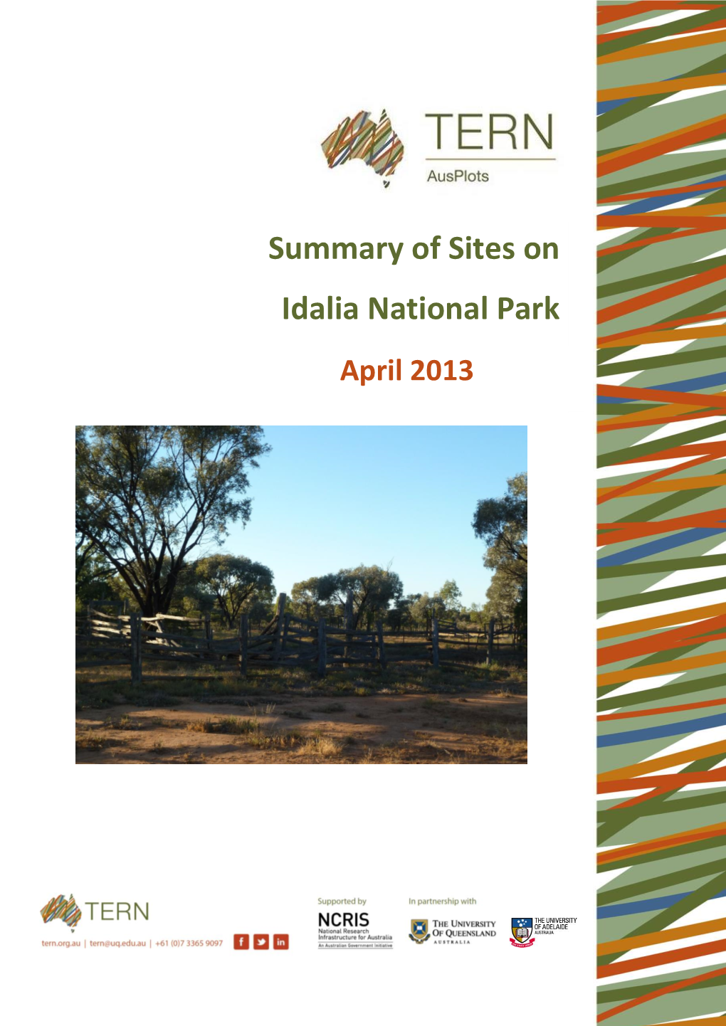 Summary of Sites on Idalia National Park