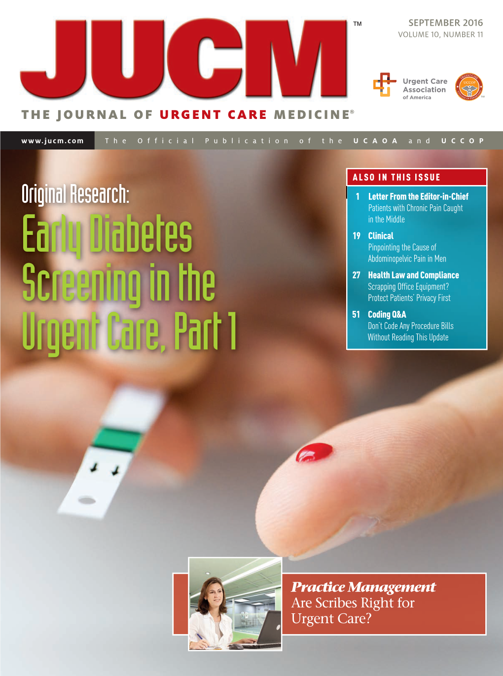 Early Diabetes Screening in the Urgent Care, Part 1 Undiagnosed Type 2 Diabetes Mellitus Affects More Than 9 Million Americans