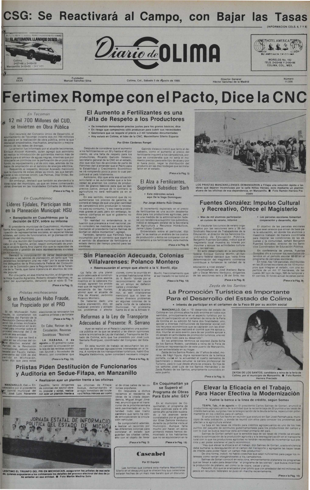 Ertimex Rompe Con El Pacto, Dice La