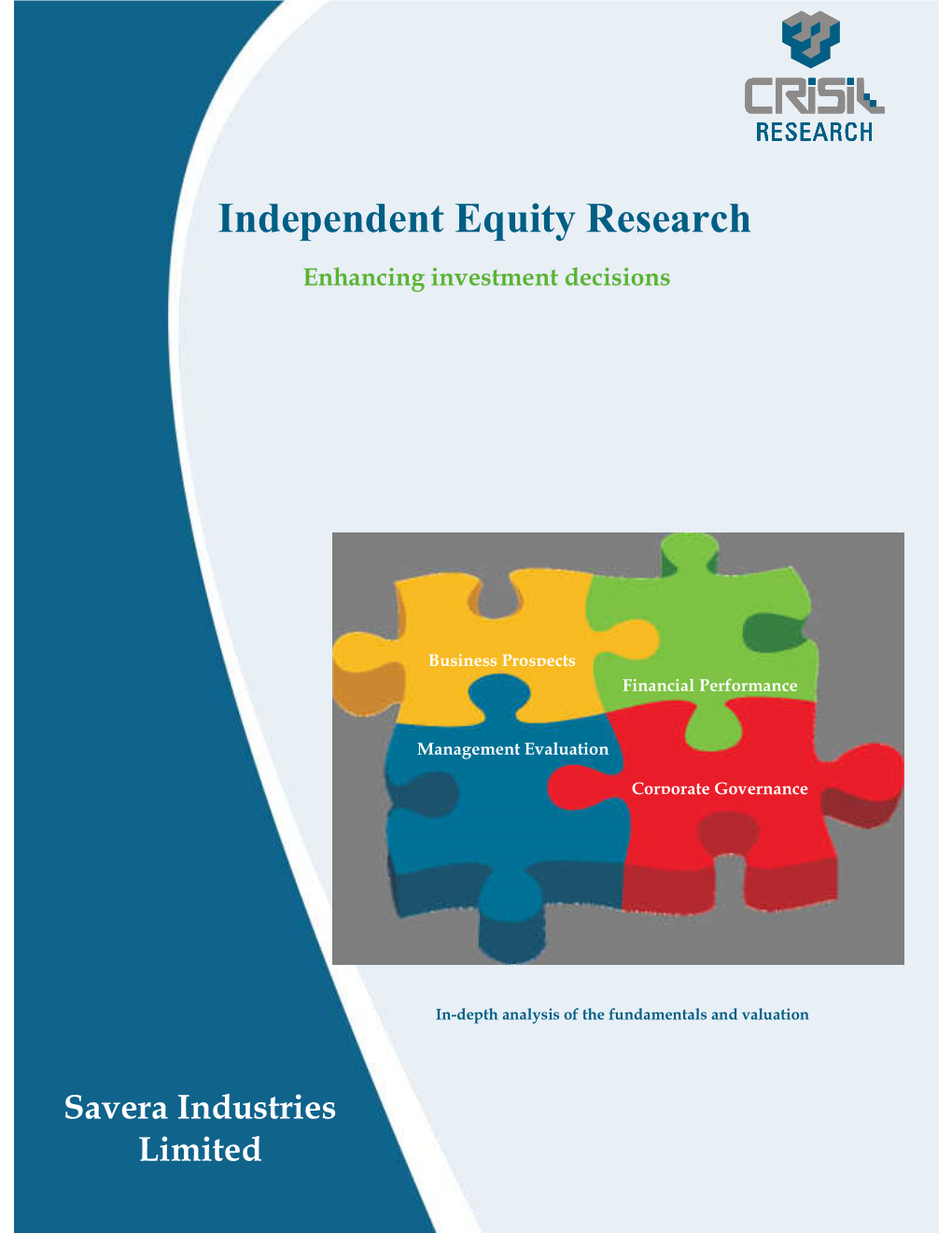 CRISIL Independent Equity Research Report