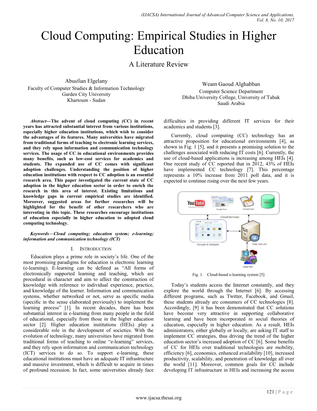 Cloud Computing: Empirical Studies in Higher Education a Literature Review