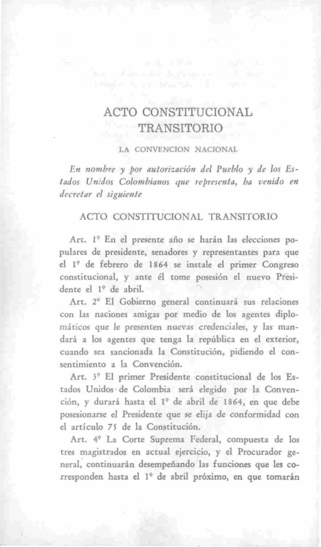 Acto Constitucional Transitorio