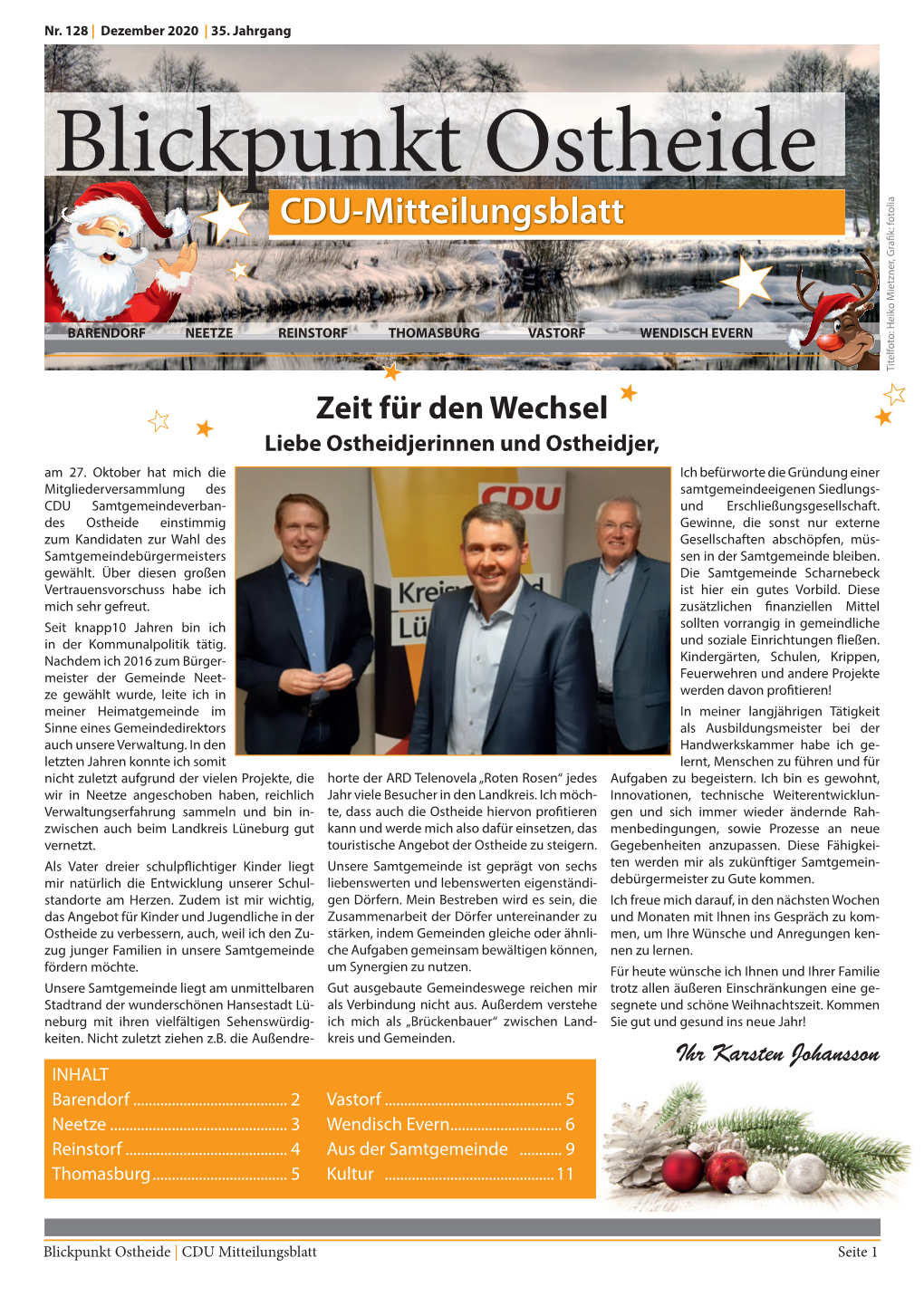 Blickpunkt Ostheide CDU-Mitteilungsblatt