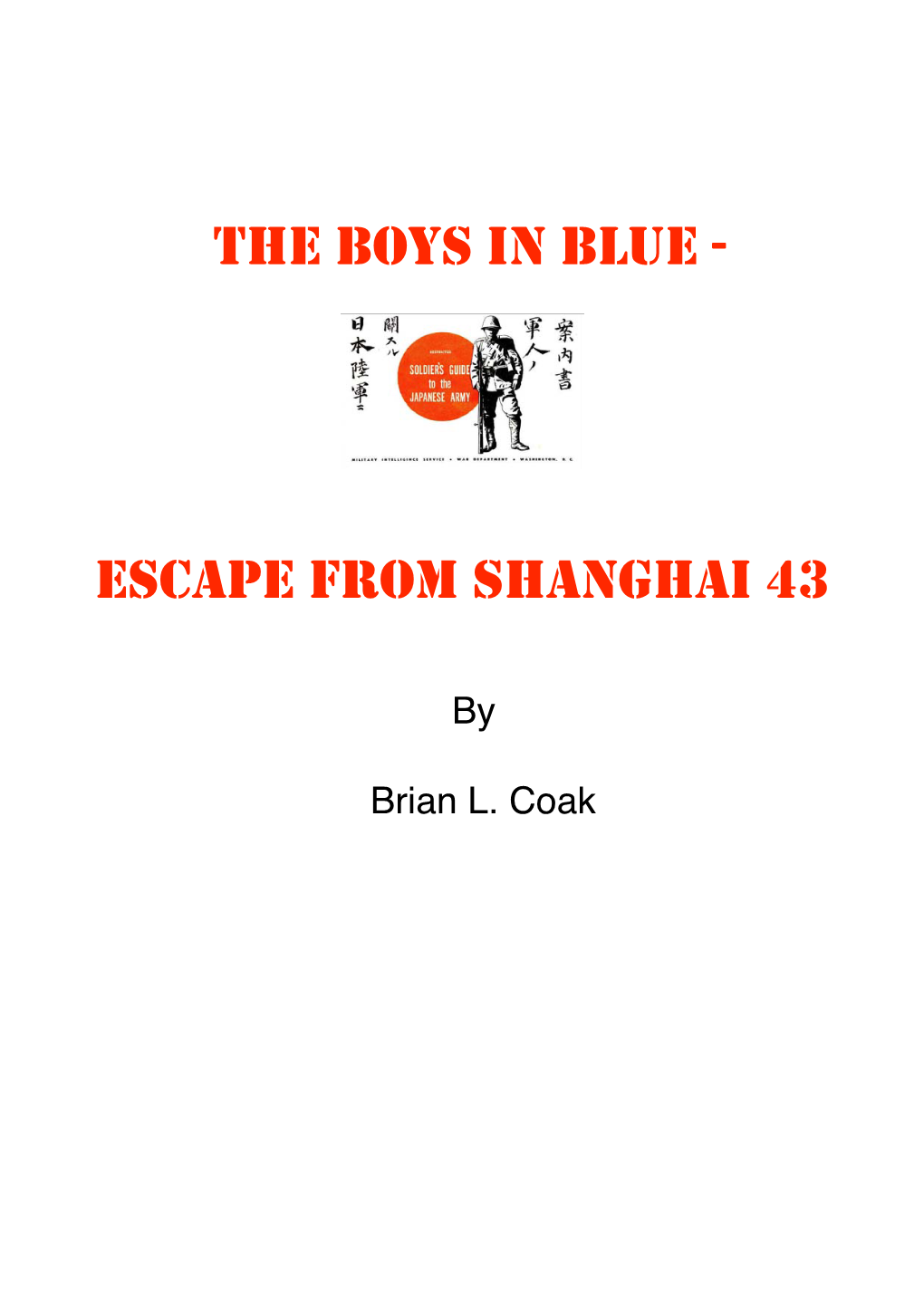 Escape from Shanghai 43 Part 1