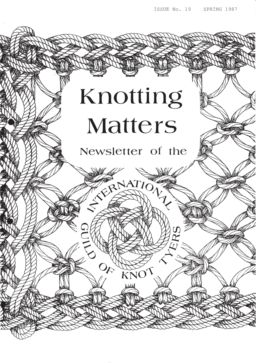 KNOTTING MATTERS” Geoffrey BUDWORTH