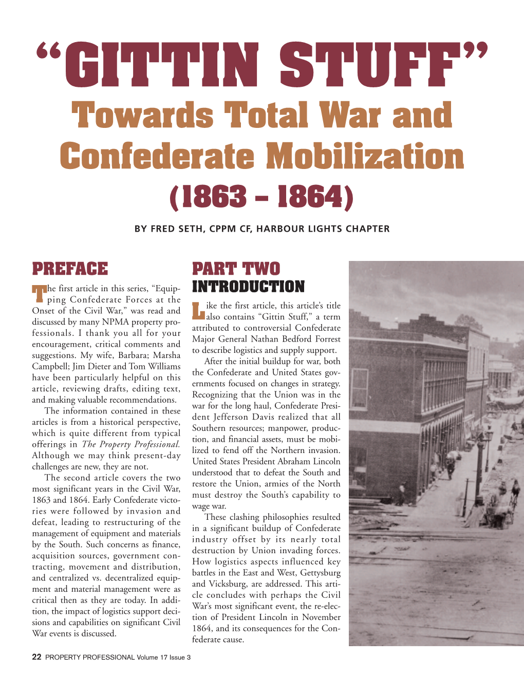 “GITTIN STUFF” Towards Total War and Confederate Mobilization (1863 – 1864)