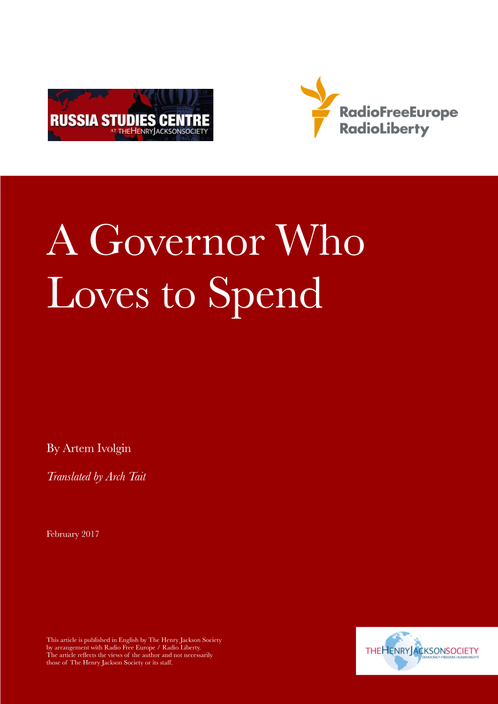 A Governor Who Loves to Spend