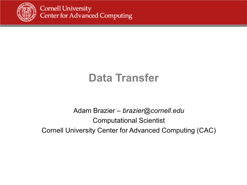 Data Transfer