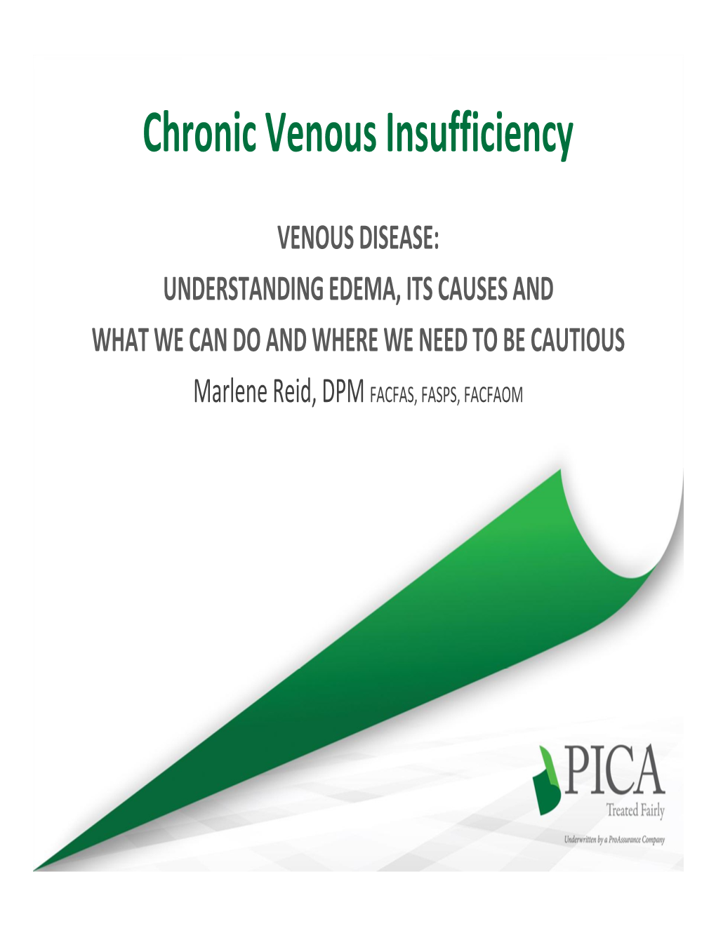 Chronic Venous Insufficiency