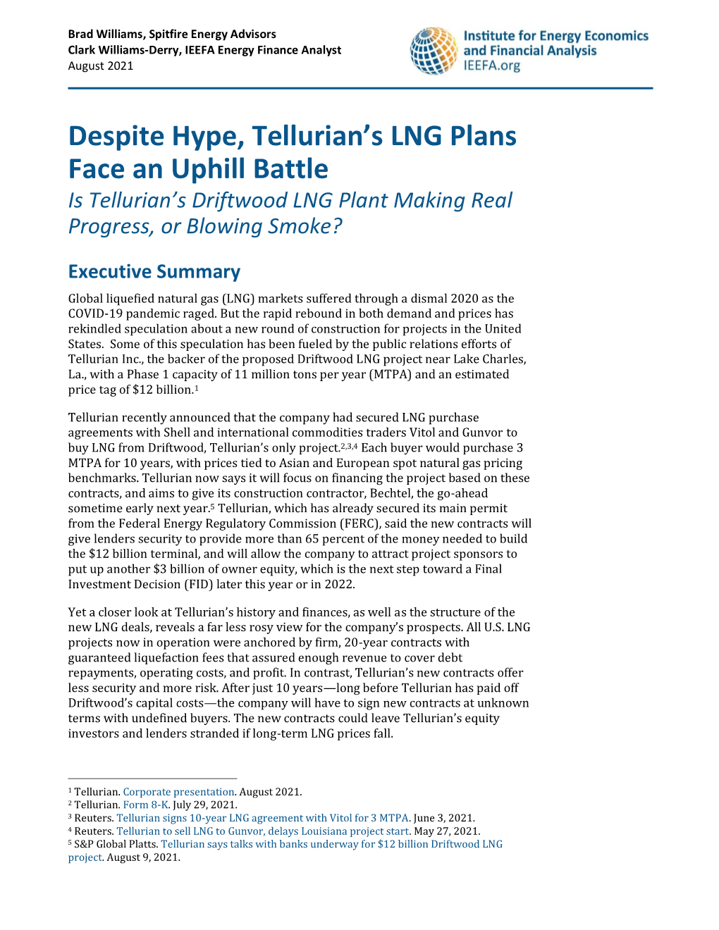 Despite Hype, Tellurian's LNG Plans Face an Uphill Battle
