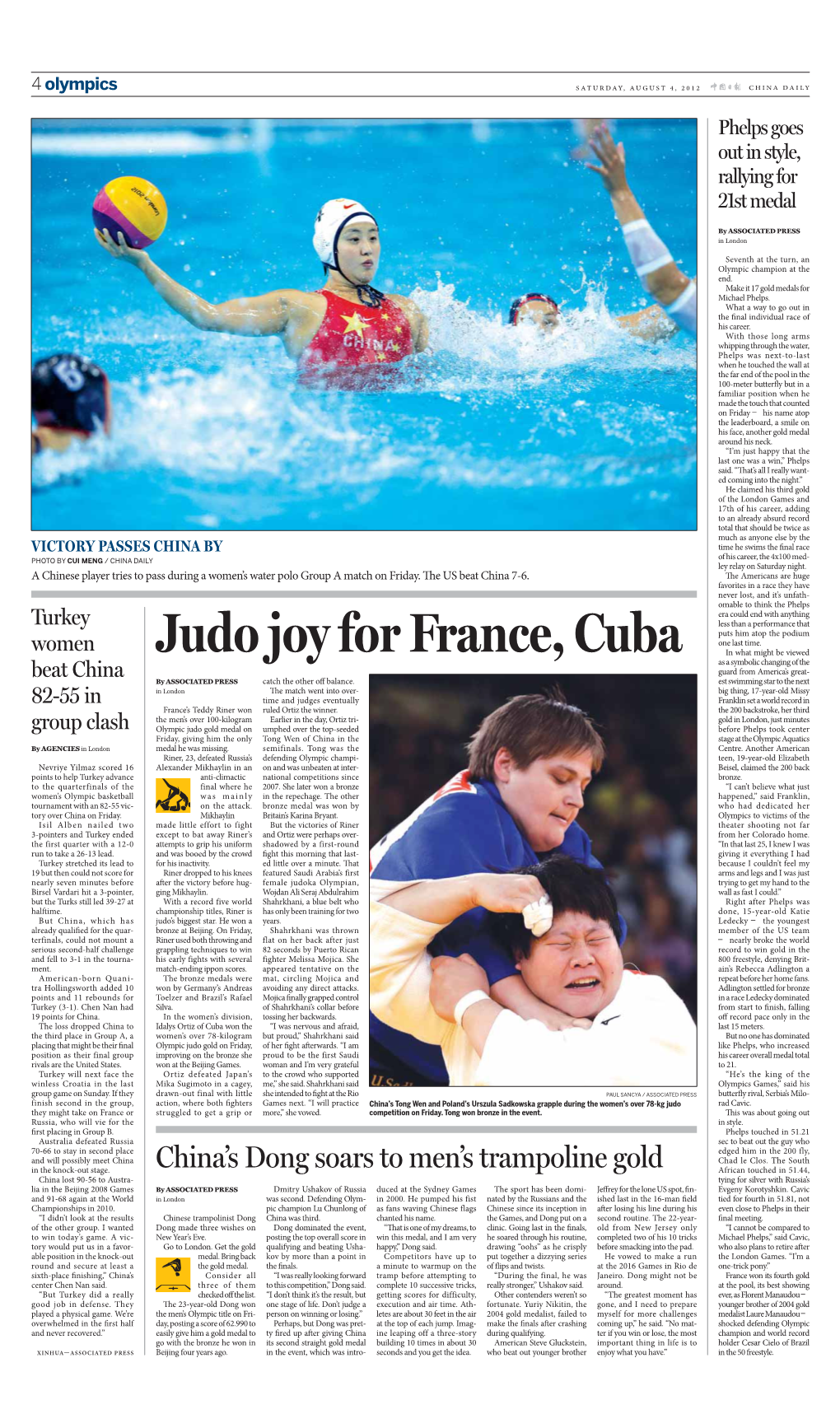 Judo Joy for France, Cuba One Last Time