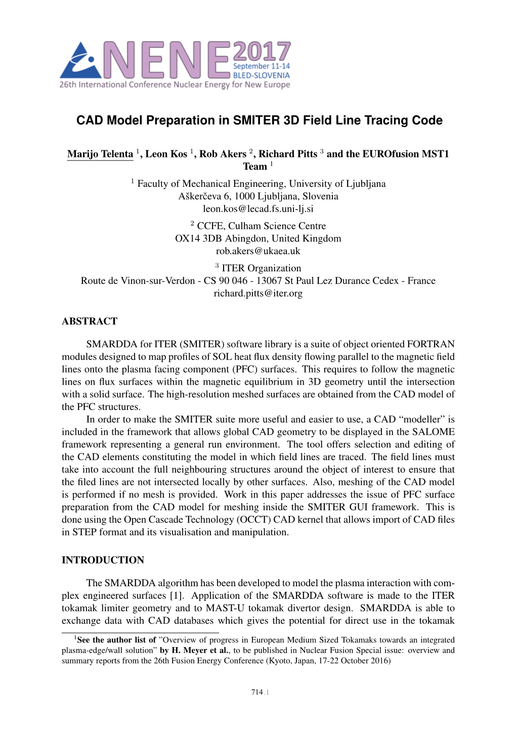 CAD Model Preparation in SMITER 3D Field Line Tracing Code