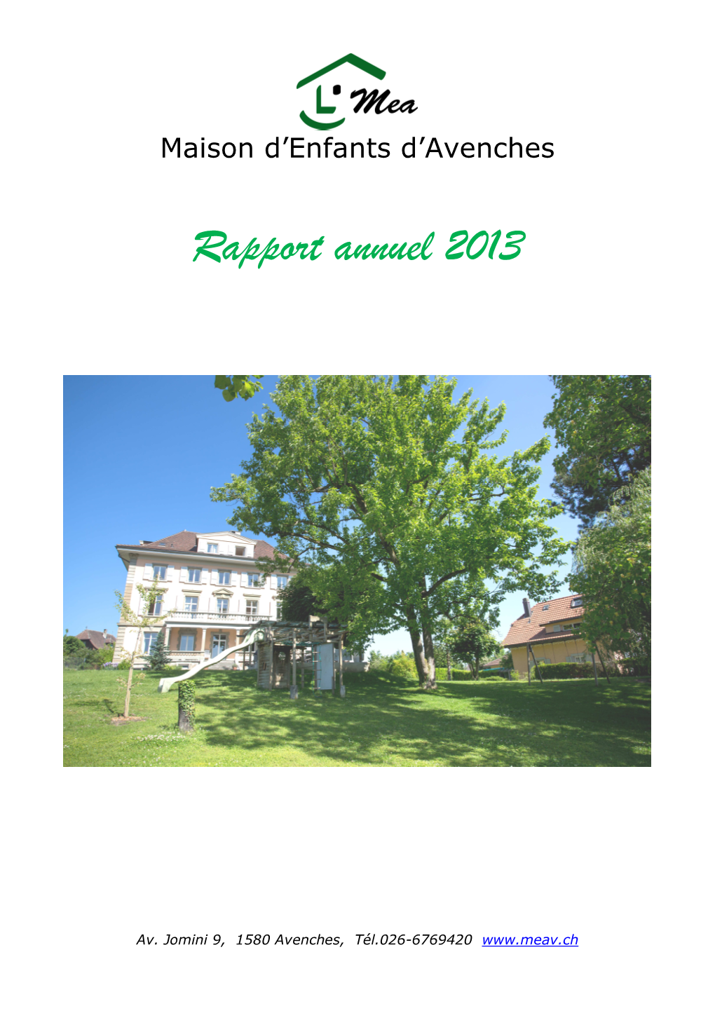 Rapport Annuel 2013