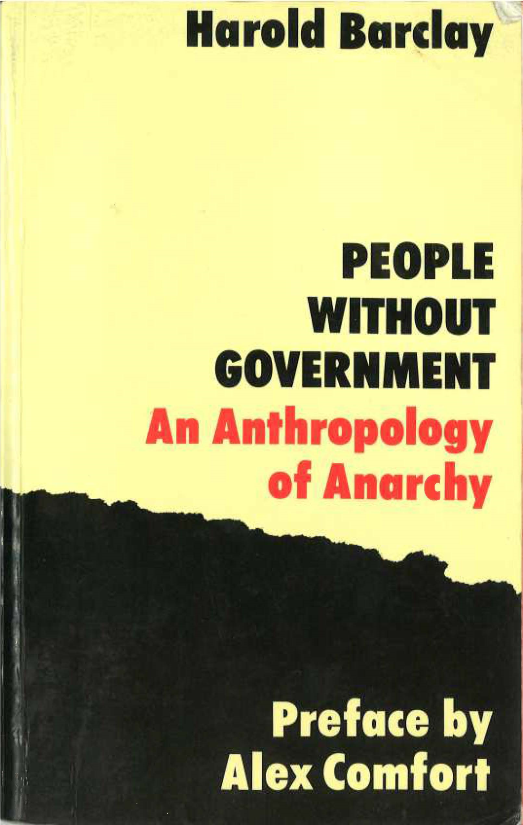People Without Government ; an Anthropology of Anarchy