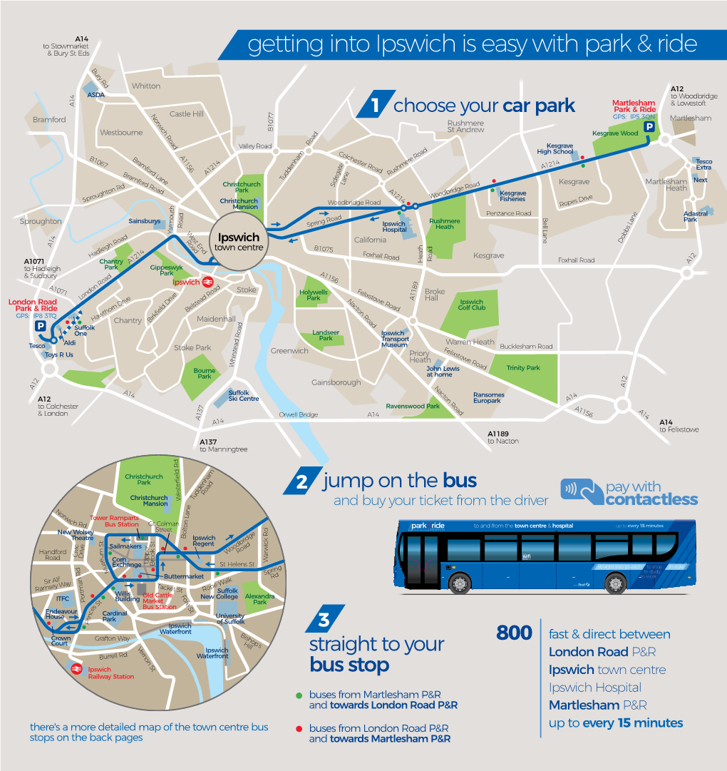 Getting Into Ipswich Is Easy with Park & Ride