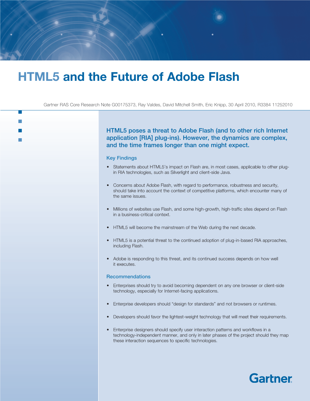 HTML5 and the Future of Adobe Flash