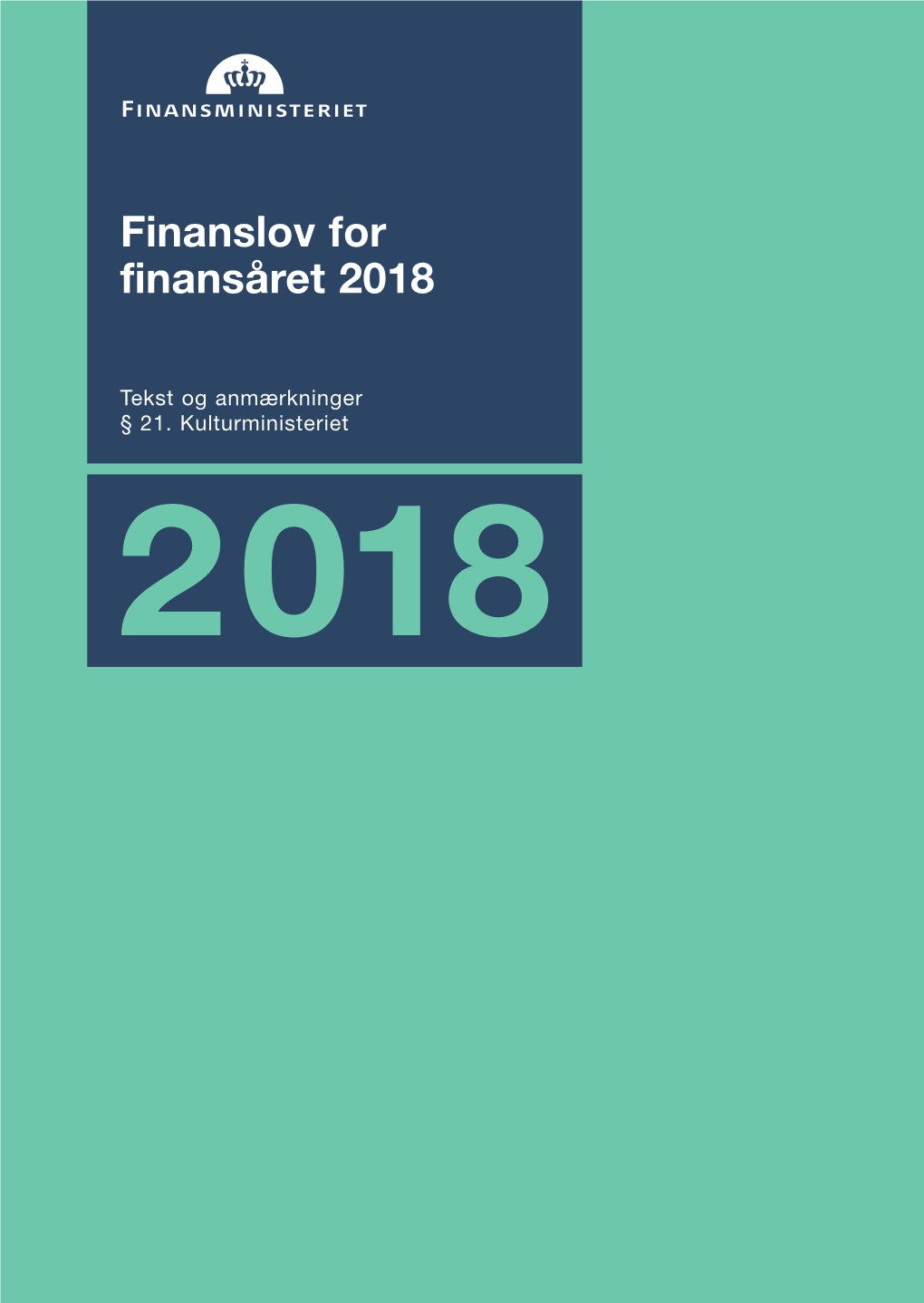 Finanslov for Finansåret 20182018