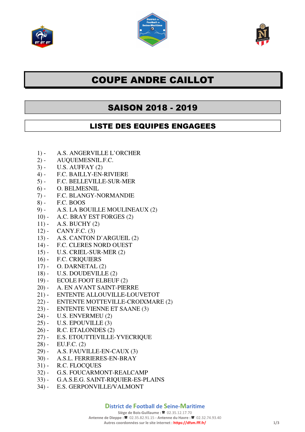 Coupe Andre Caillot