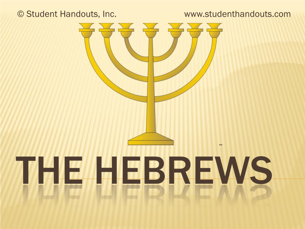 The Ancient Hebrews